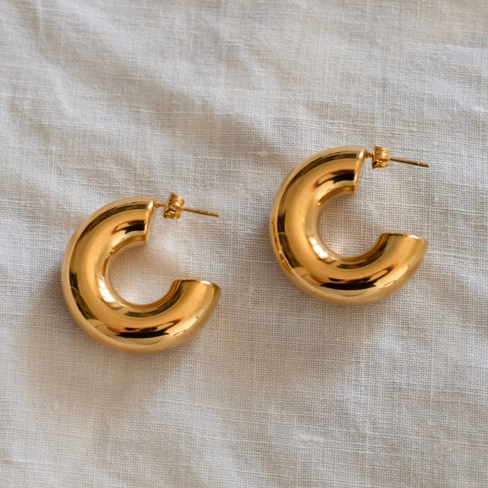 Chunky Hoop Earrings