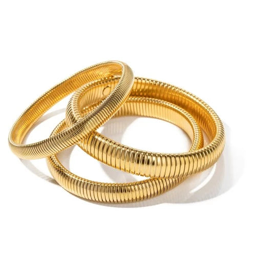 18k Gold Plated Snake Bracelet