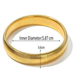 गैलरी व्यूवर में इमेज लोड करें, 18k Gold Plated Snake Bracelet
