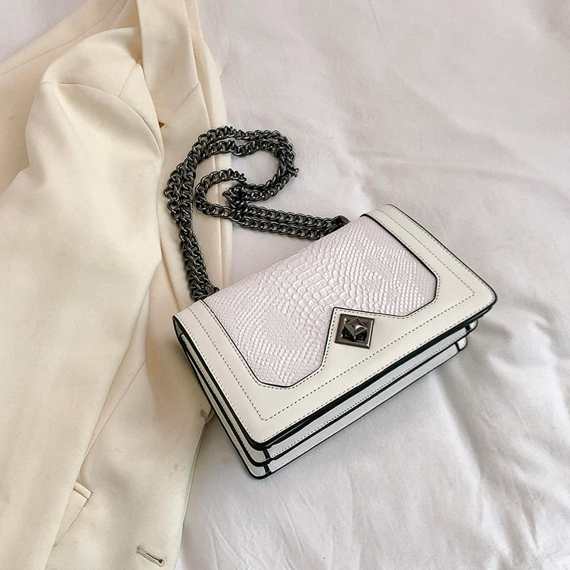 Snake Print Underarm Bag