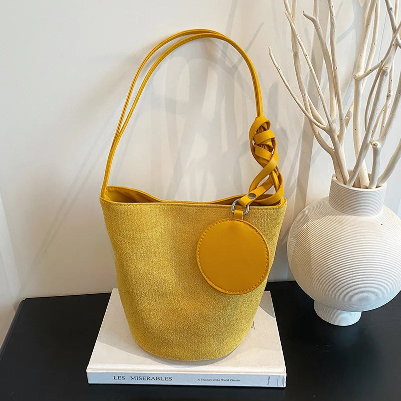 Suede Bucket Bags