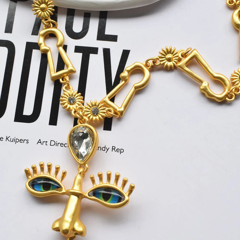 Red Lips Pendant Necklace