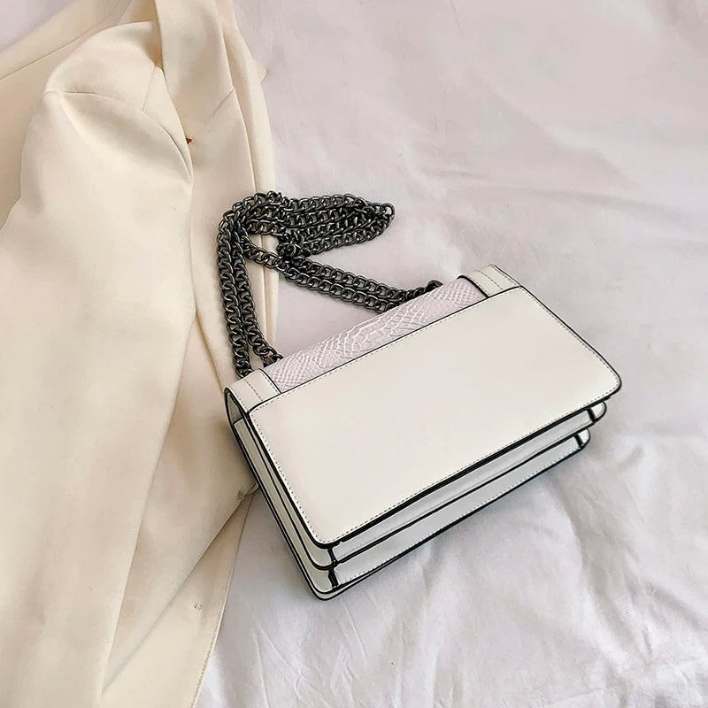 Snake Print Underarm Bag