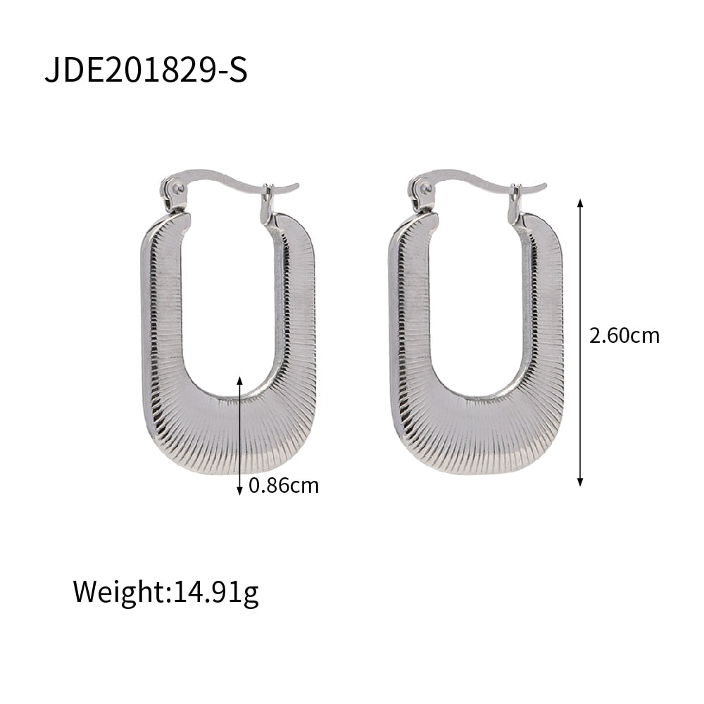 Chunky Stainless Steel Earrings