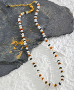 Load image into Gallery viewer, Agate Stone Collar Necklace
