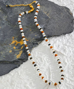 Agate Stone Collar Necklace