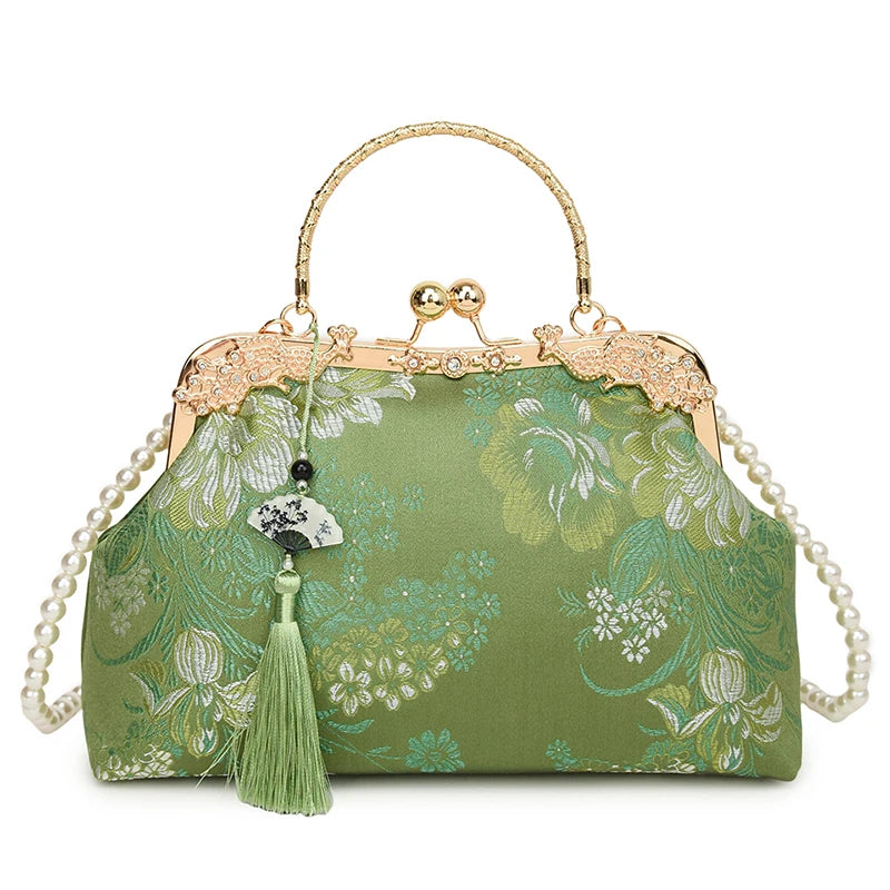 Chinese Embroidered Snap Bag