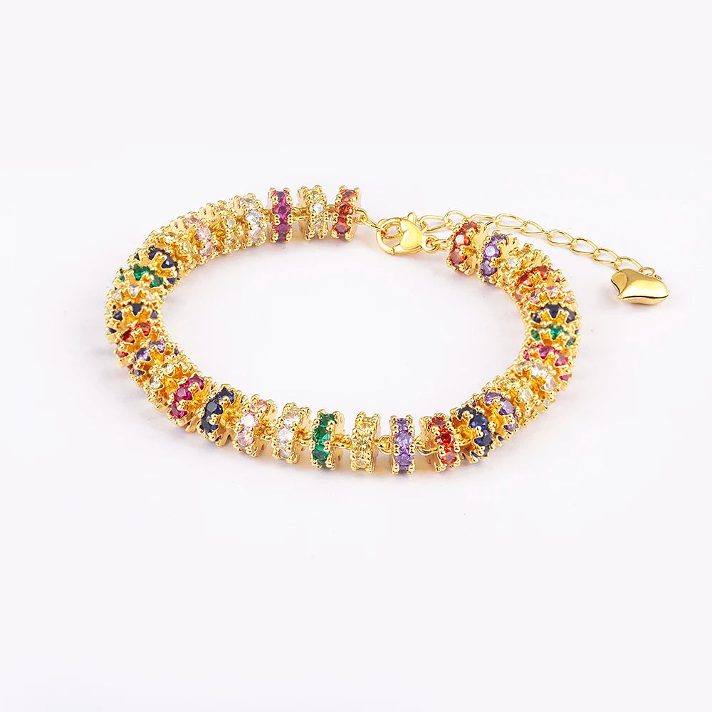 Color Chain Tennis Bracelet