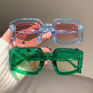 Vintage Thick Square Jelly Sunglasses