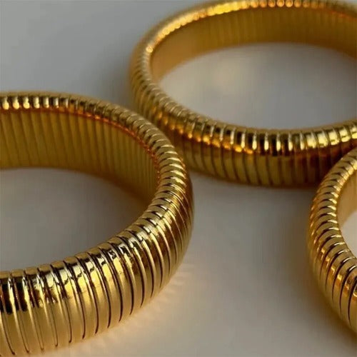 18k Gold Plated Snake Bracelet