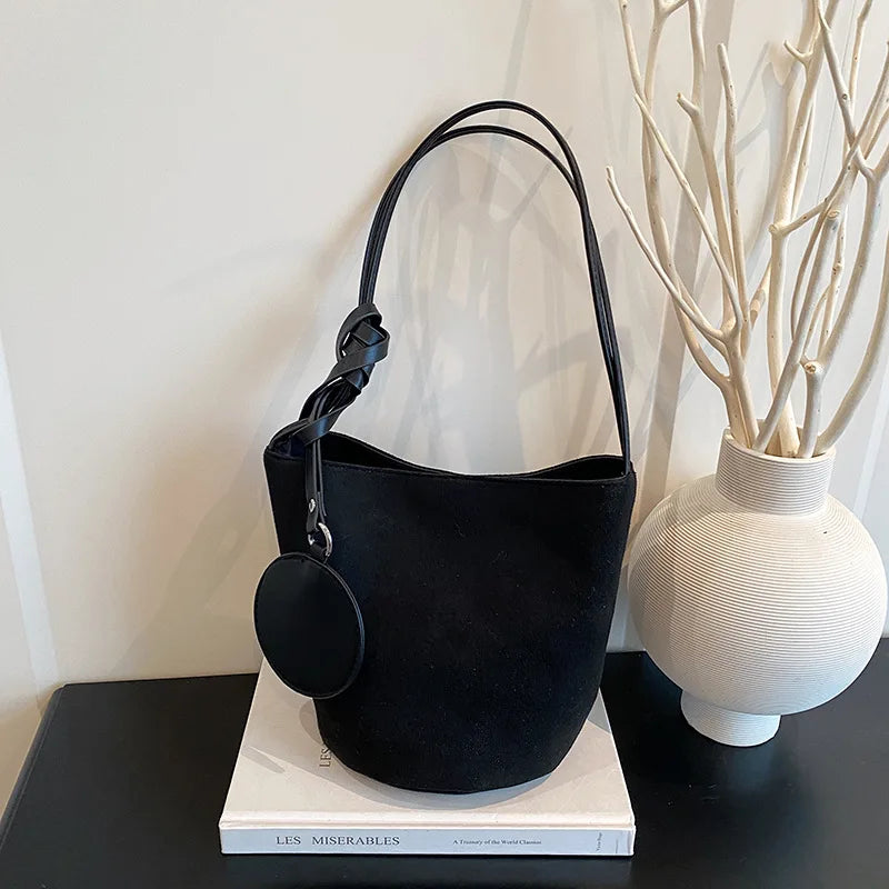 Suede Bucket Bags