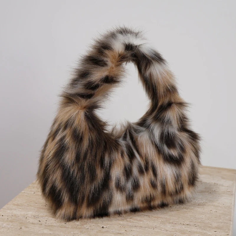 Leopard Plush Bag