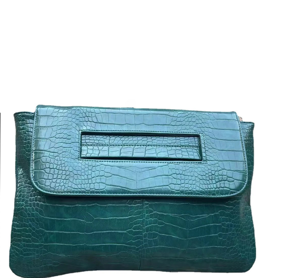 Crocodile Flip Top Handbag