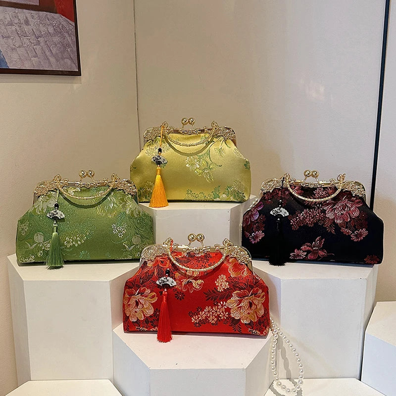 Chinese Embroidered Snap Bag