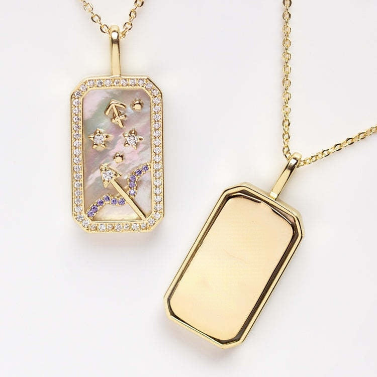 Crystal Zodiac Amulet Necklace