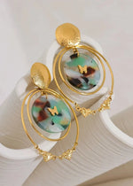 Kép betöltése a galériamegjelenítőbe: Layered Dangle Earrings
