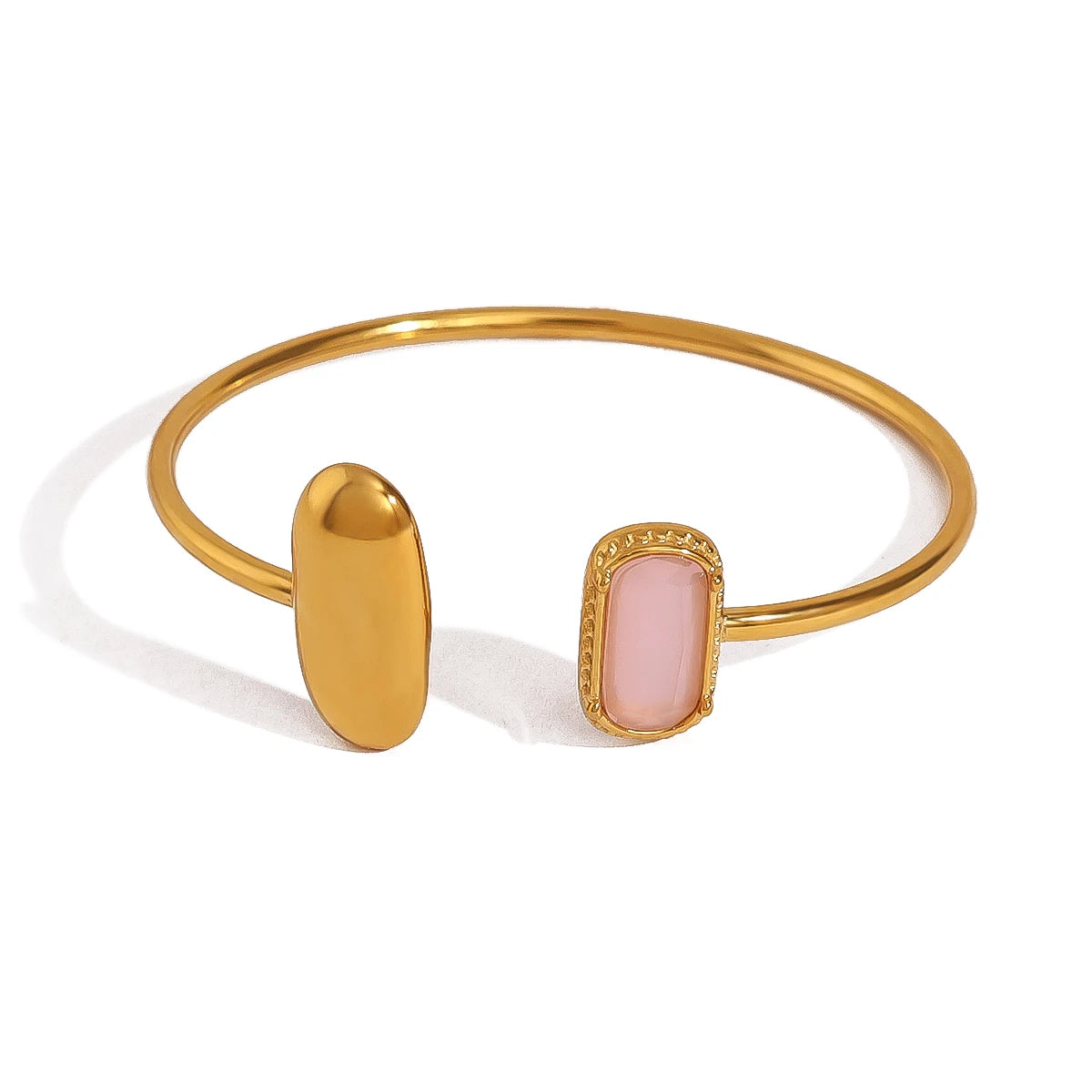 18K Gold Plated Stainless Steel Cuff Bracelet