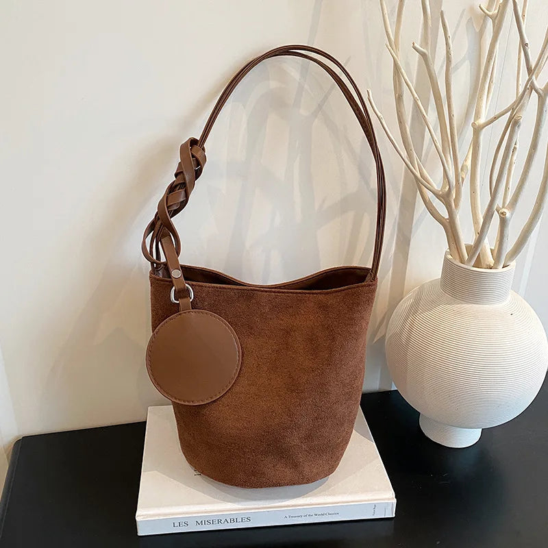 Suede Bucket Bags
