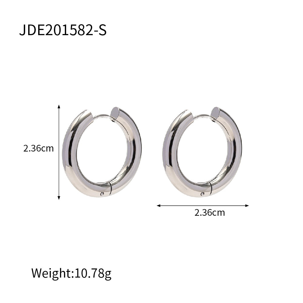 Chunky Stainless Steel Earrings