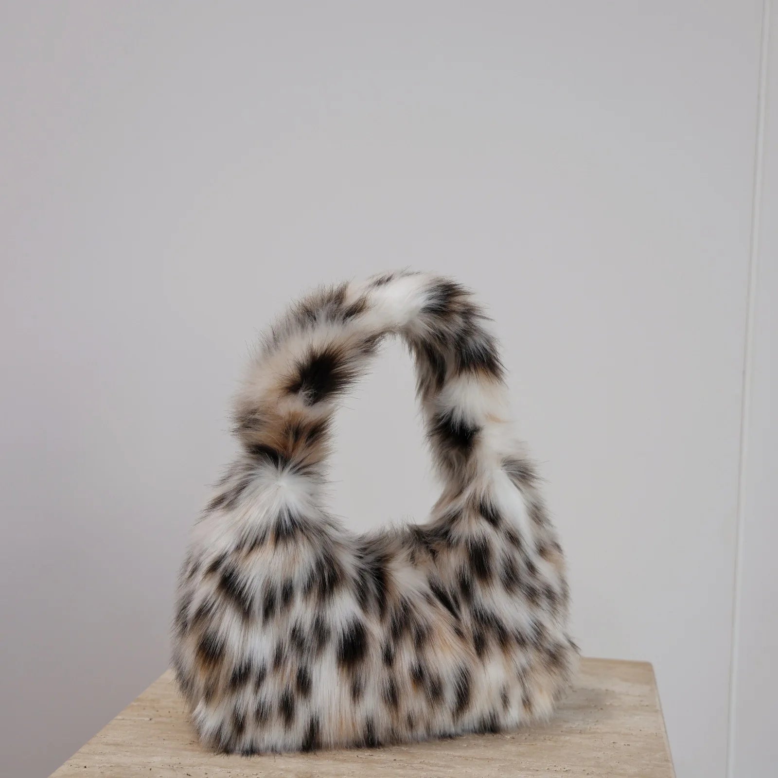 Leopard Plush Bag