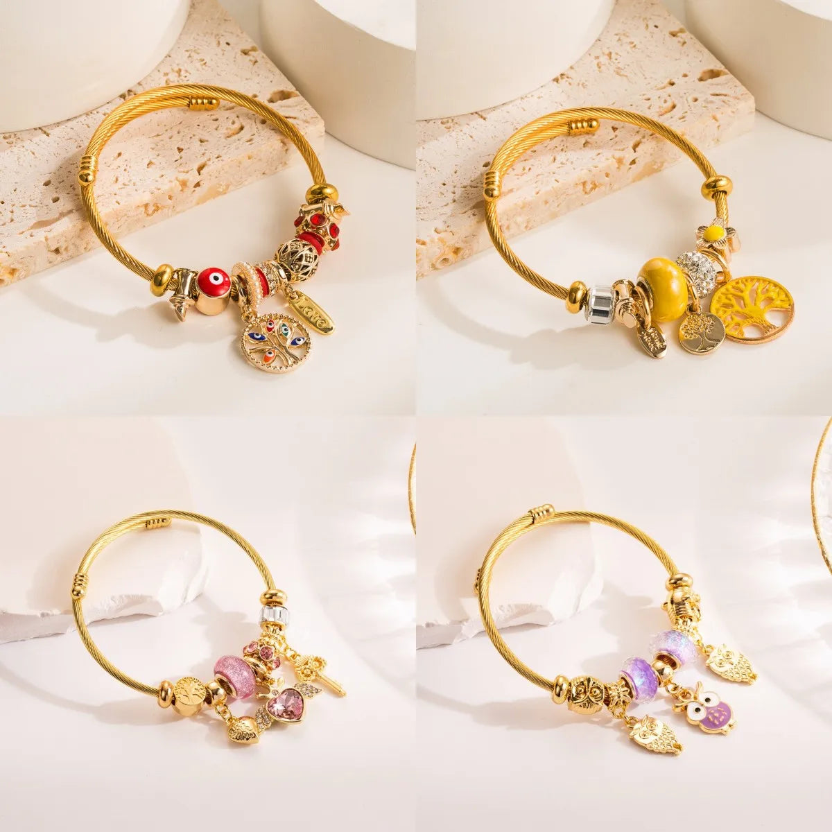 Waterproof Charm Bangles