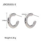 Load image into Gallery viewer, Chunky Stainless Steel Earrings
