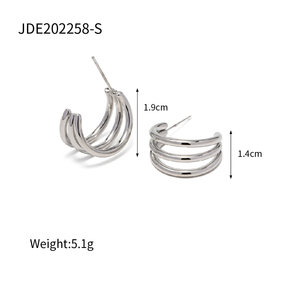 Chunky Stainless Steel Earrings