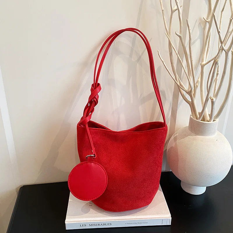 Suede Bucket Bags