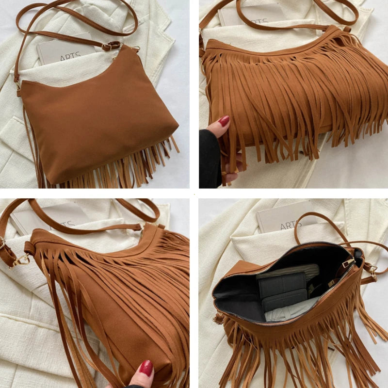 Vintage Tassels Crossbody Bag