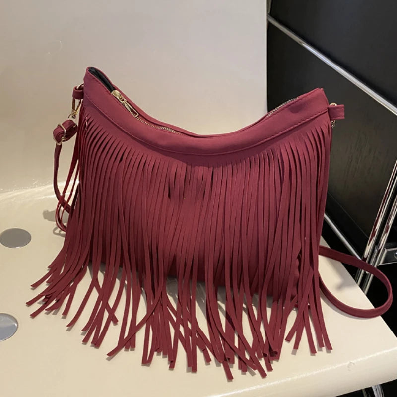 Vintage Tassels Crossbody Bag