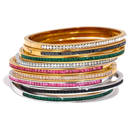 Rhinestone Colorful Bangles