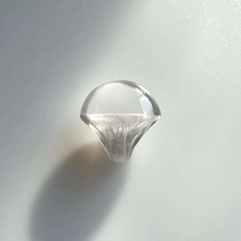 Transparent Chunky Rings
