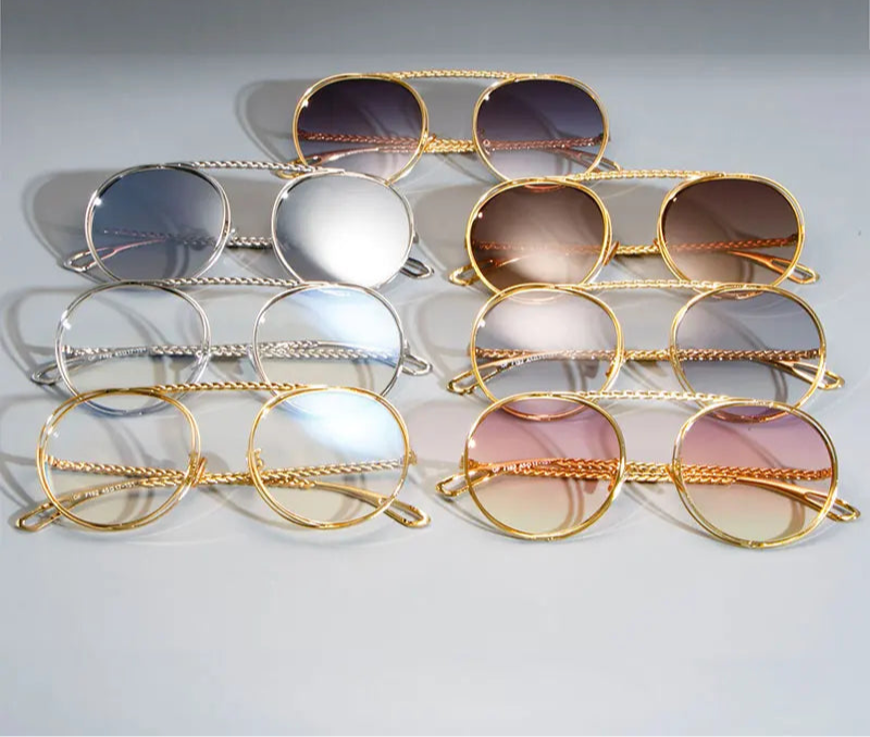 Metal Chain Sunglasses