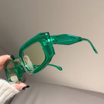 Lade das Bild in den Galerie-Viewer, Vintage Thick Square Jelly Sunglasses
