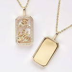Load image into Gallery viewer, Crystal Zodiac Amulet Necklace
