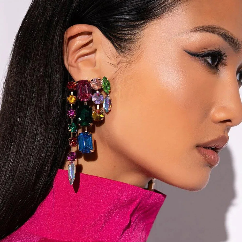 Colorful Stone Dangles