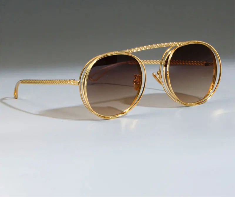 Metal Chain Sunglasses