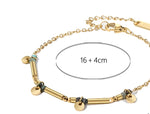 गैलरी व्यूवर में इमेज लोड करें, Natural Stone Stainless Steel 14K Gold Plating Bracelets

