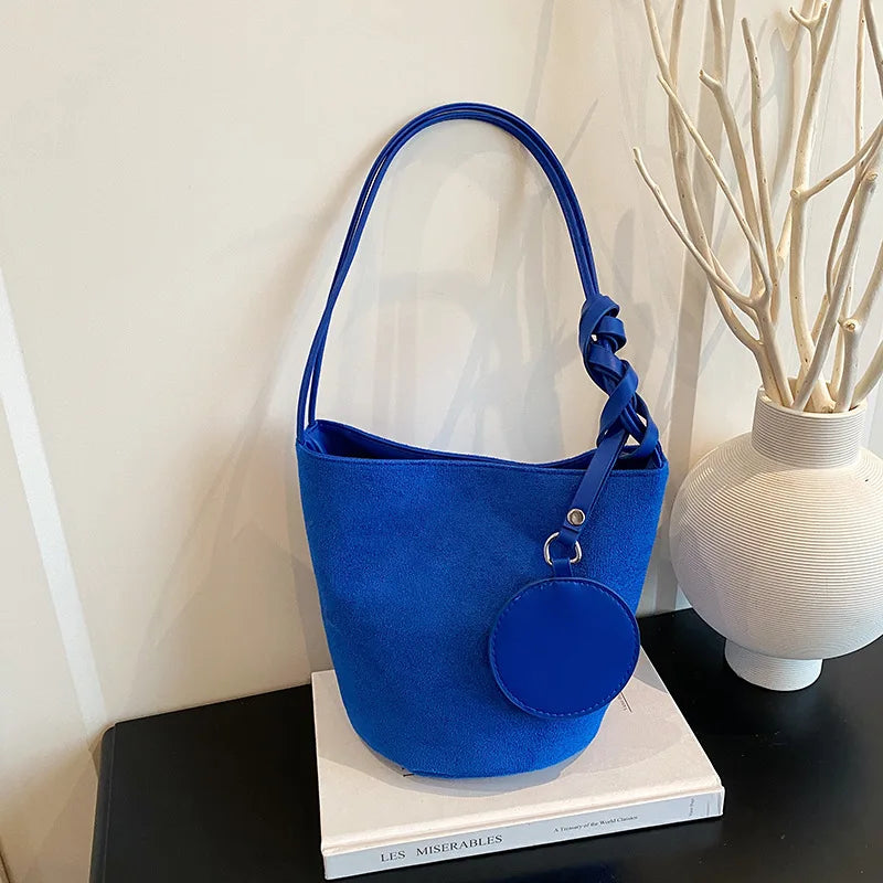 Suede Bucket Bags