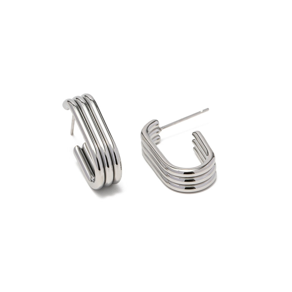 Chunky Stainless Steel Earrings