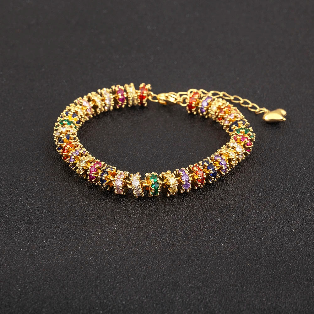 Color Chain Tennis Bracelet