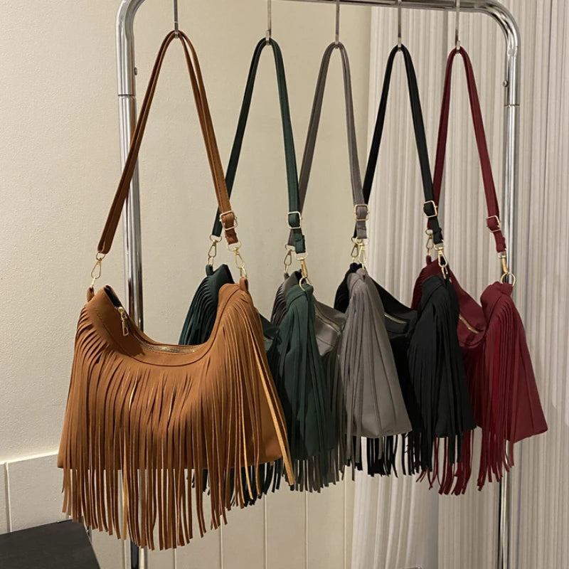 Vintage Tassels Crossbody Bag