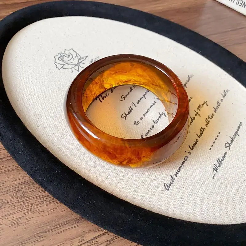 Wood Base Exaggerated Bangles