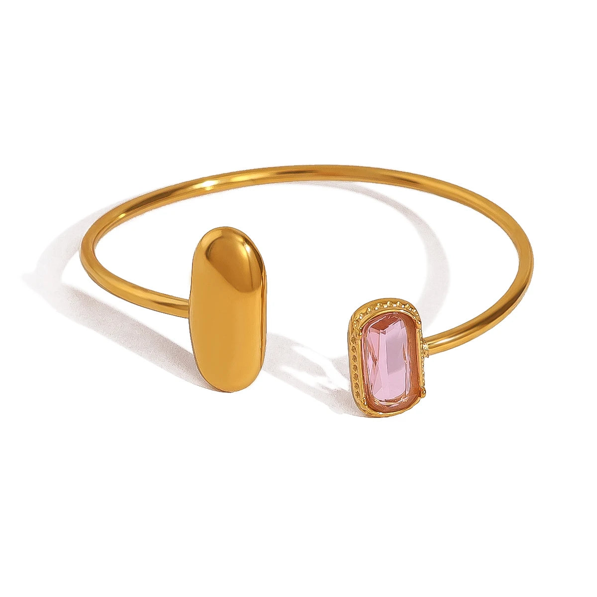 18K Gold Plated Stainless Steel Cuff Bracelet