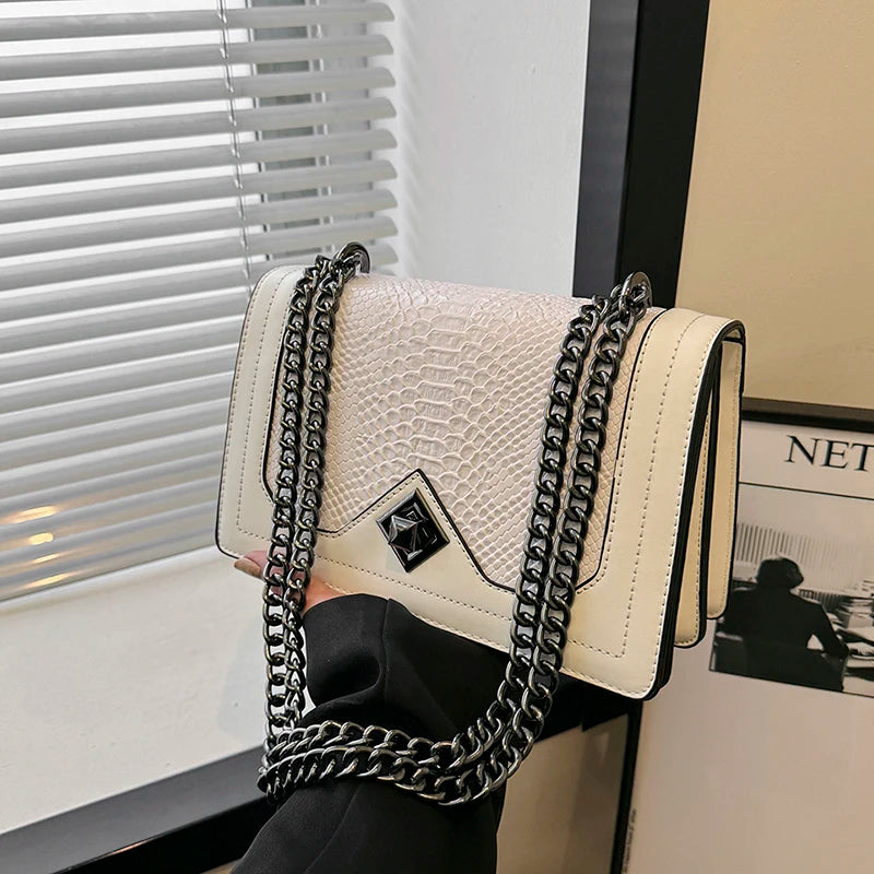 Snake Print Underarm Bag