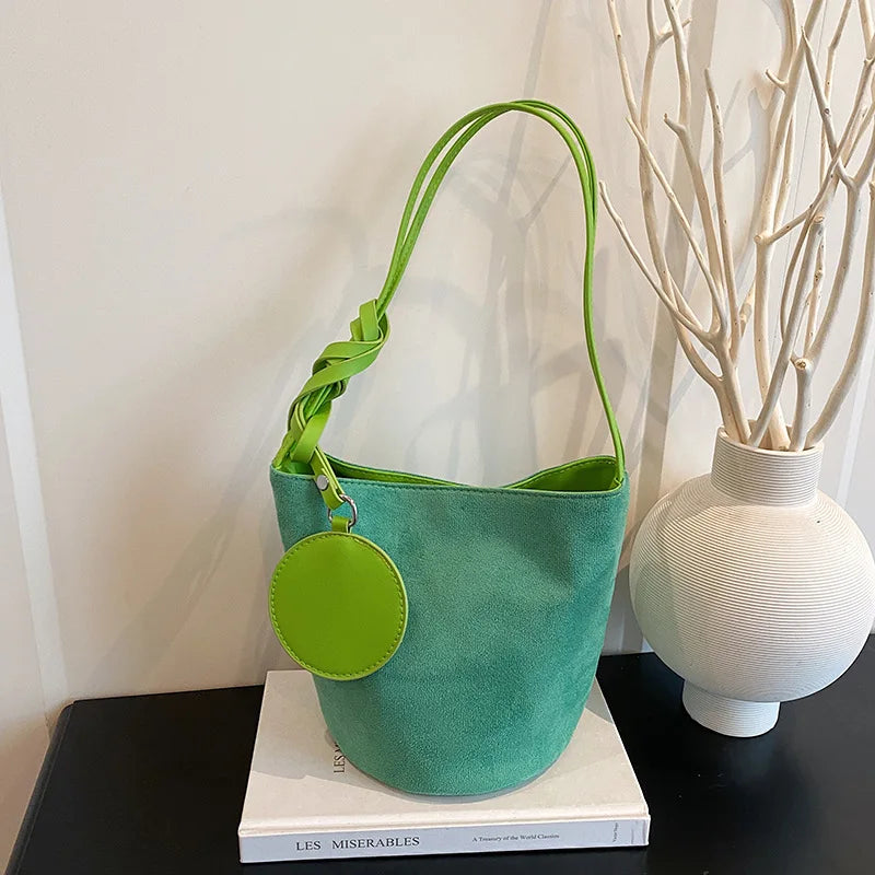 Suede Bucket Bags