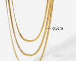 画像をギャラリービューアに読み込む, 18K Gold IP Plated Layered Necklace

