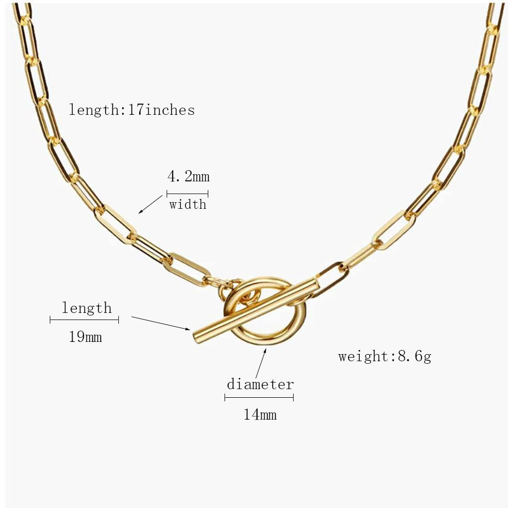 18K Gold IP Plated Layered Necklace