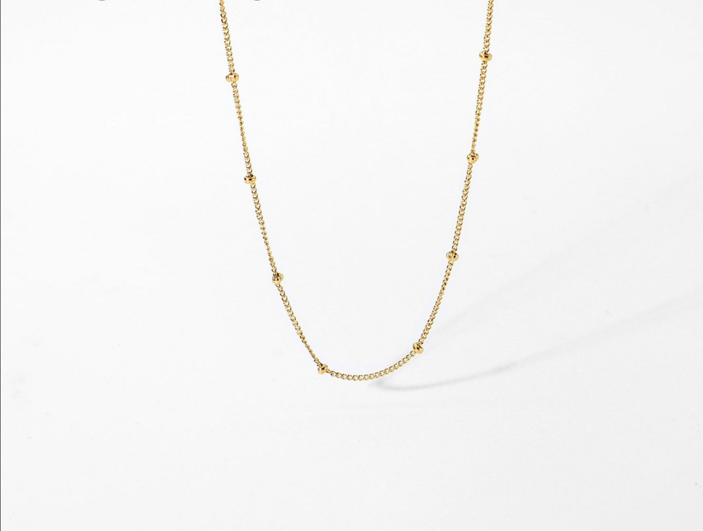 18K Gold IP Plated Layered Necklace