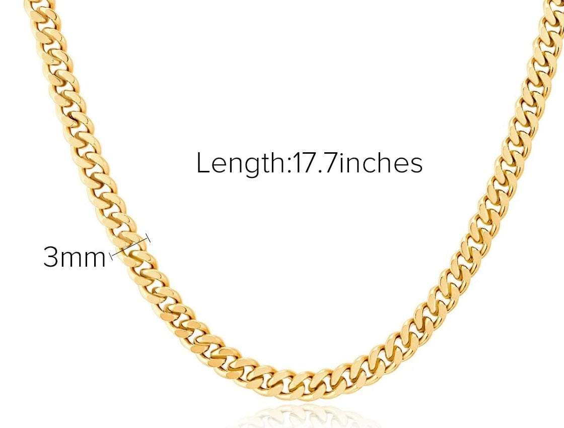 18K Gold IP Plated Layered Necklace